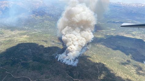 Firefighters back off growing fires in dangerous dead forests north of Pagosa Springs in southwestern Colorado